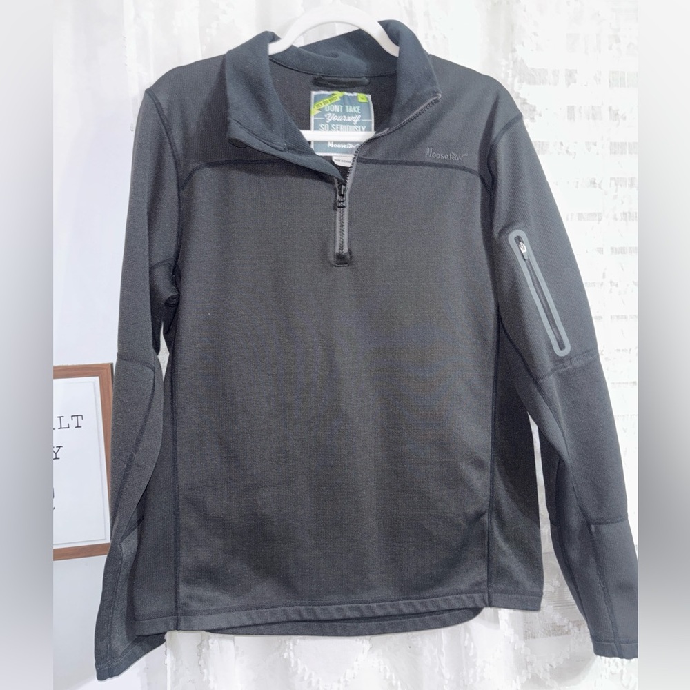 Moosejaw Charcoal‎ Quarter-Zip Pullover